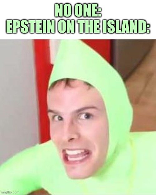 Im gay! (Idubbz) | No one:
Epstein on the island: | image tagged in im gay idubbz | made w/ Imgflip meme maker