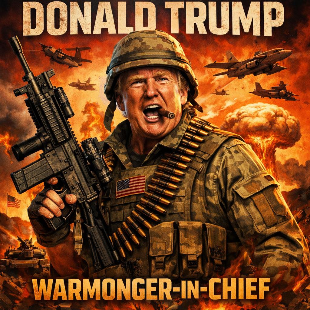 Donald Trump, Warmonger-in-Chief Blank Meme Template