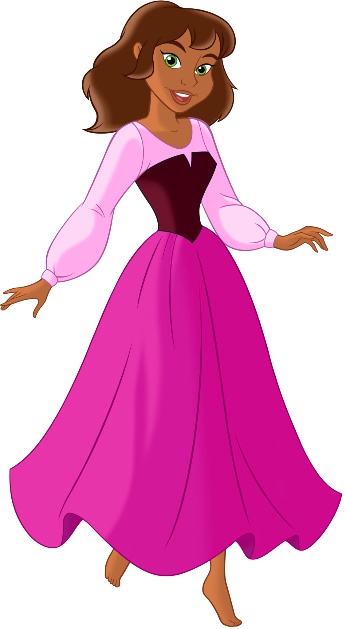 Gabriella (Peasant Clothes Servant Outfit) Blank Meme Template