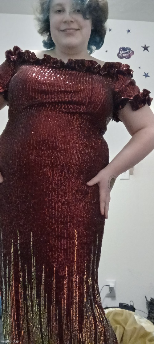 Tada!! My prom dress!! | made w/ Imgflip meme maker