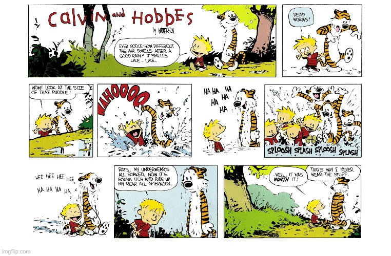 image tagged in calvin and hobbes,comics | made w/ Imgflip meme maker