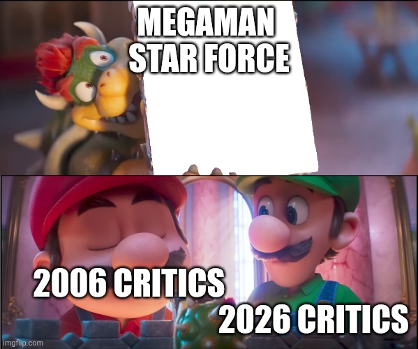 What Do You Think? It's Trash... | Megaman 
star force; 2006 critics                                                             2026 critics | image tagged in what do you think it's trash | made w/ Imgflip meme maker