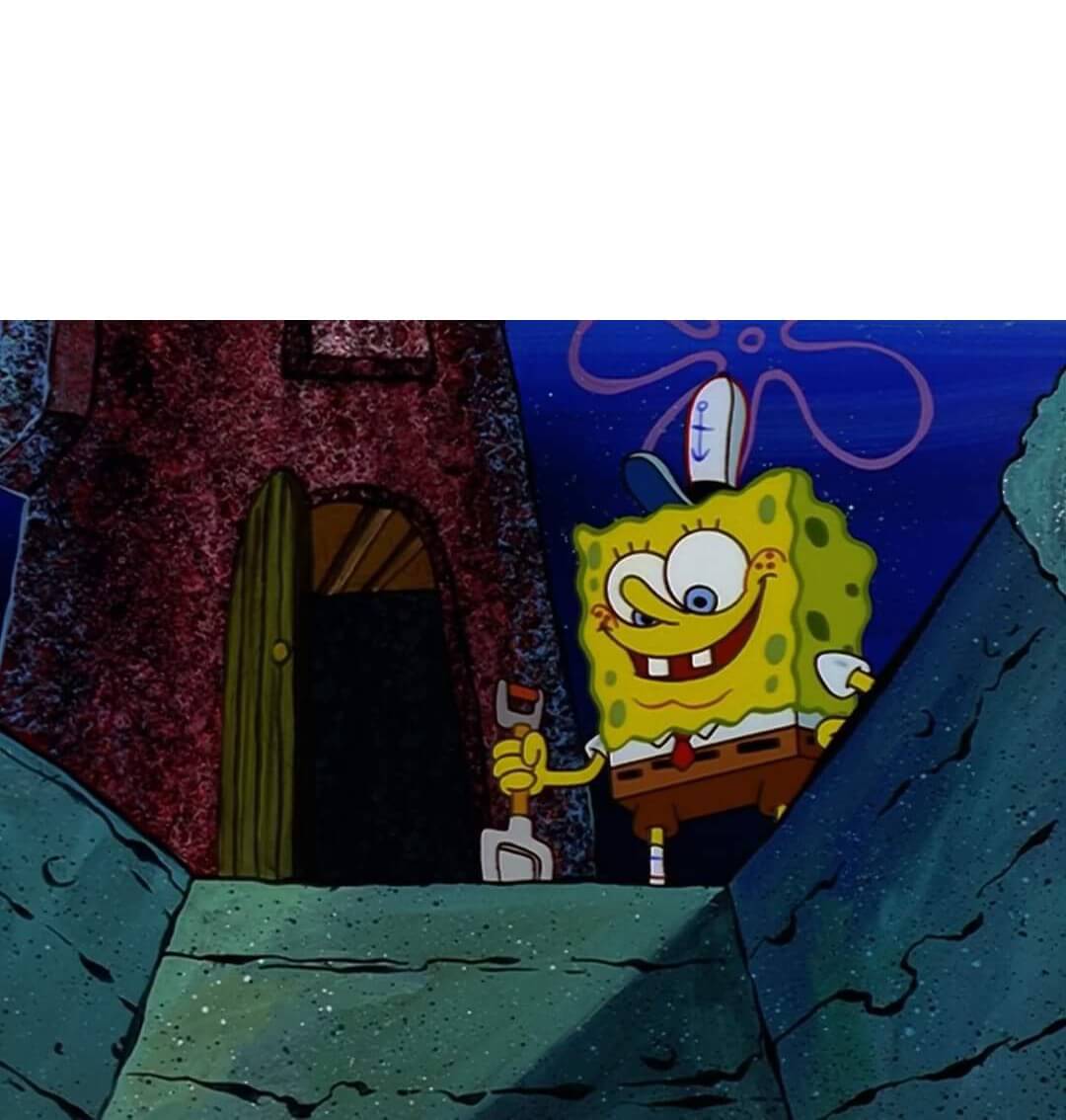 Bueno ahí va otro. Bob esponja Blank Meme Template
