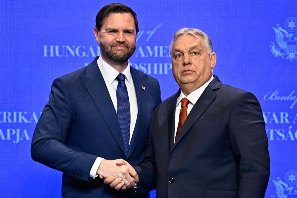 Orban and JD Vance Office meme Blank Meme Template