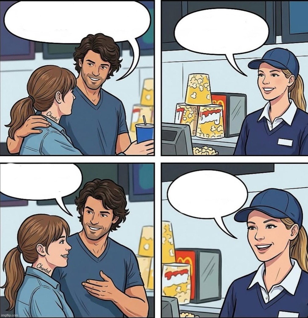 popcorn Blank Meme Template