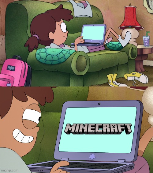 Anne on her laptop | image tagged in anne on her laptop | made w/ Imgflip meme maker