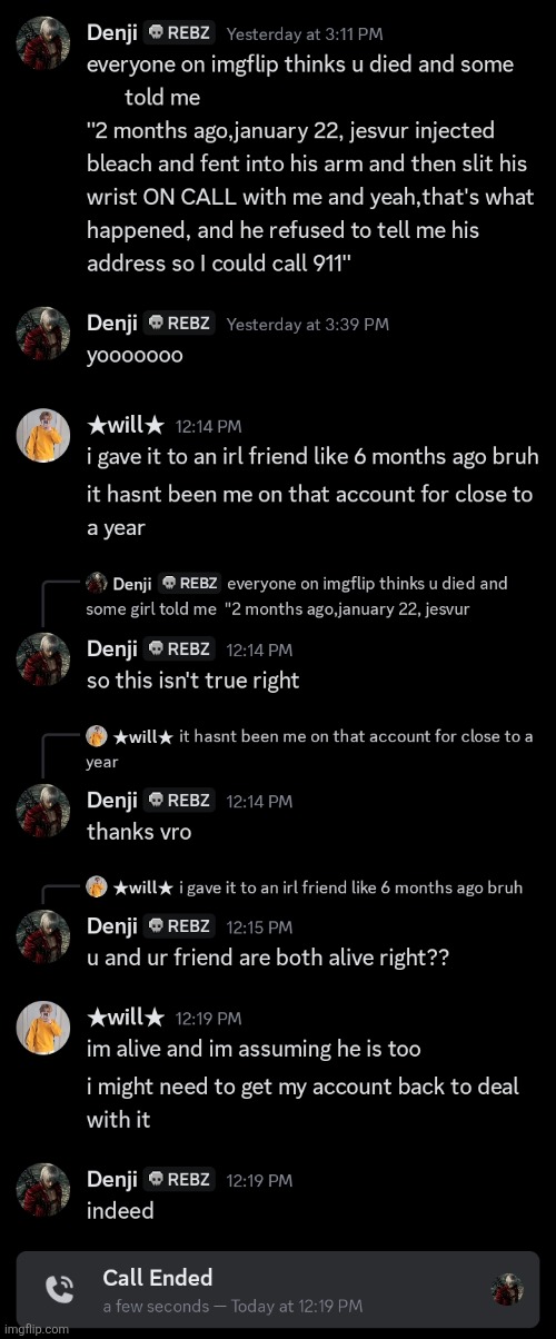 he's NOT dead, don't spread rumours about him being dead brochachos | made w/ Imgflip meme maker