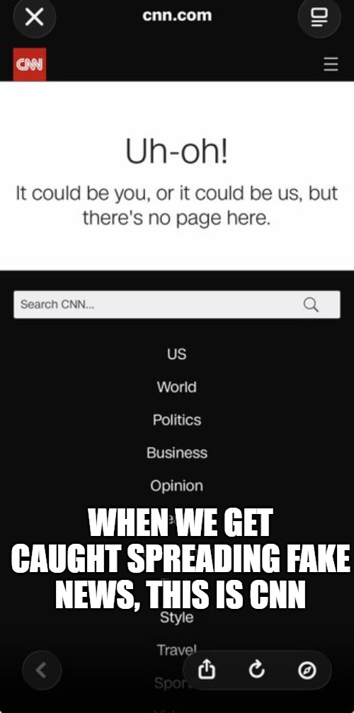 CNN took down the post claiming "Victory for Iran" shortly after they were called out for the lies. | When we get caught spreading Fake News, This is CNN | image tagged in cnn | made w/ Imgflip meme maker