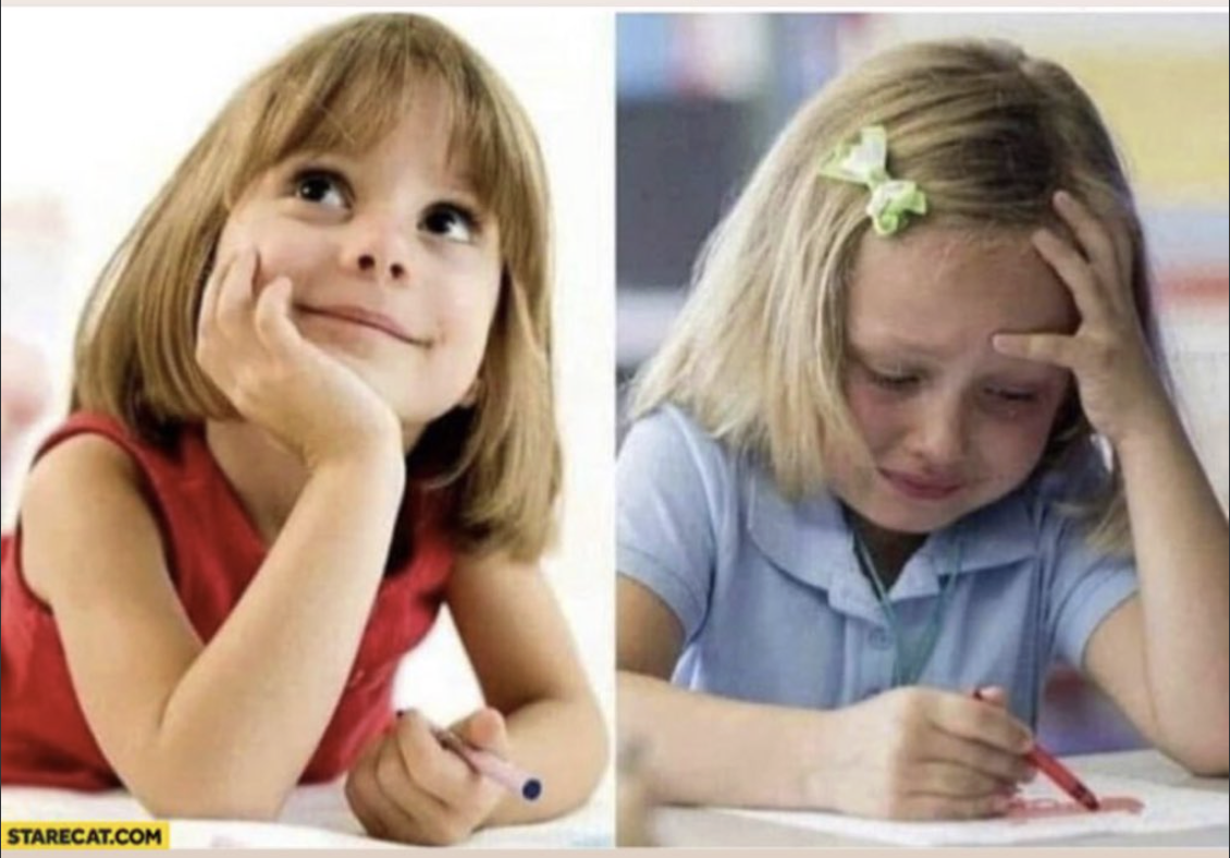 before after girl Blank Meme Template
