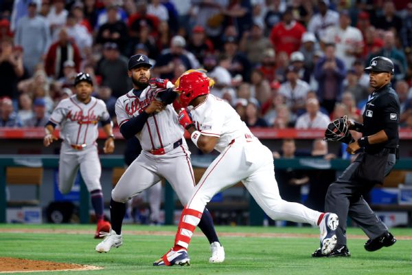 Braves Angels Fight Blank Meme Template