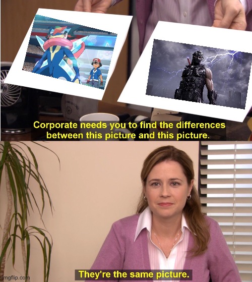 I can’t distinguish between these two | image tagged in memes,they're the same picture,pokemon,greninja,ninja gaiden,ryu hayabusa | made w/ Imgflip meme maker