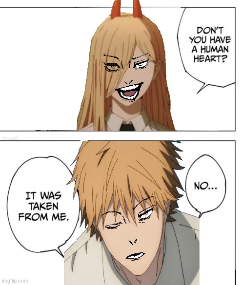 a thing I cooked up | image tagged in jjk,chainsaw man,naoya,maki,meme,idk | made w/ Imgflip meme maker