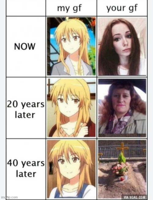 Anime delusions compared to reality: | image tagged in anime,memes,girlfriend | made w/ Imgflip meme maker
