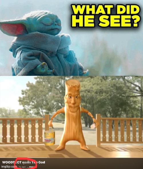 ain’t no way they predicted triple t | image tagged in baby yoda what did he see,italian brainrot,i hate knitters | made w/ Imgflip meme maker