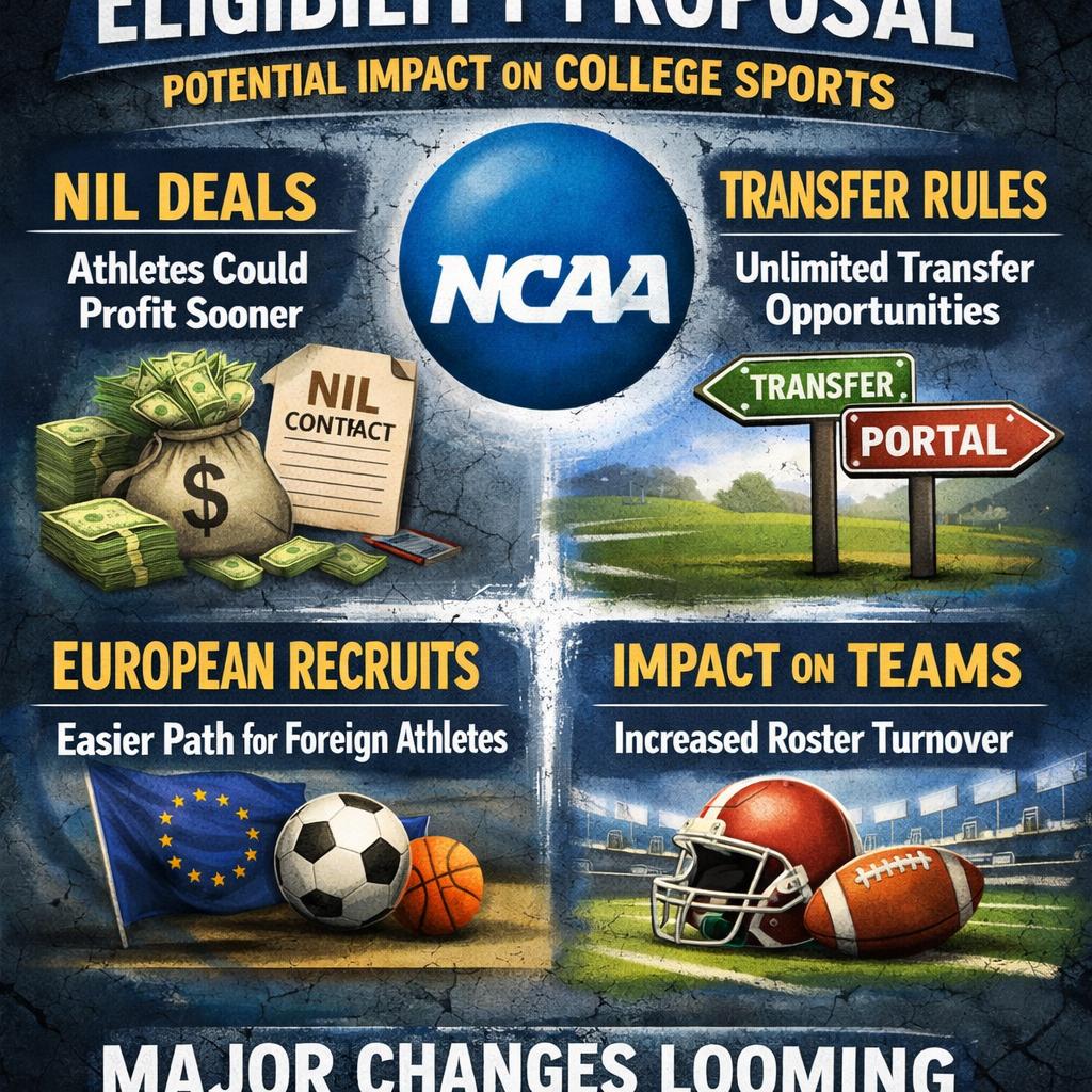 NCAA weighs major eligibility change that could reshape college Blank Meme Template