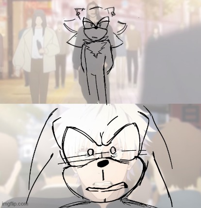 while the website is crashing and burning look at my sketch | made w/ Imgflip meme maker