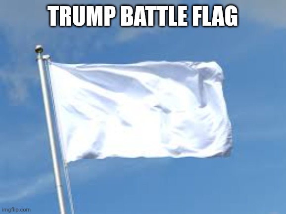 surrender | Trump Battle flag | image tagged in surrender | made w/ Imgflip meme maker