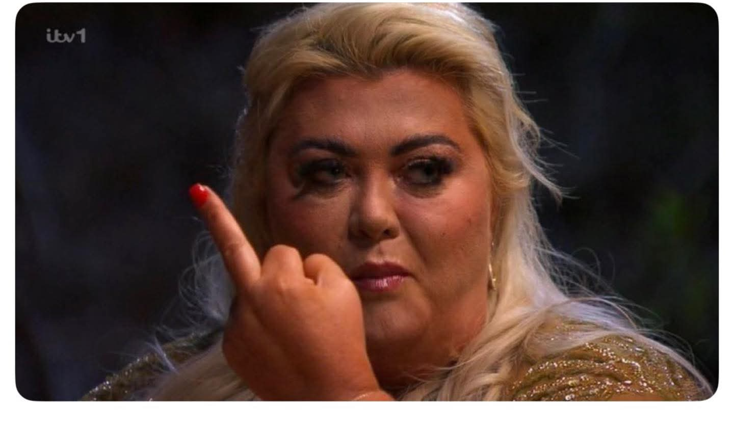Gemma Flips The Bird Blank Meme Template