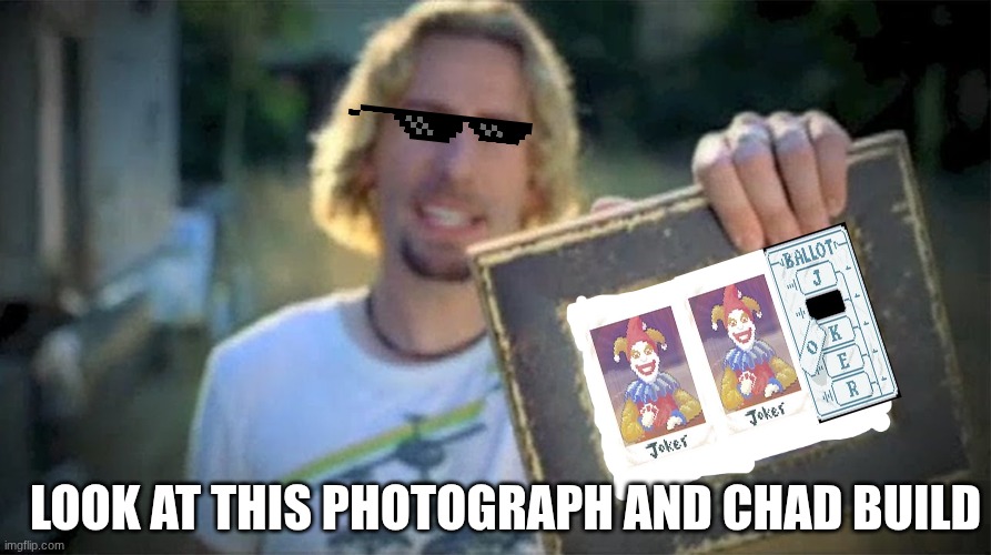 look at this photograph and chad build | look at this photograph and chad build | image tagged in look at this photograph blank | made w/ Imgflip meme maker