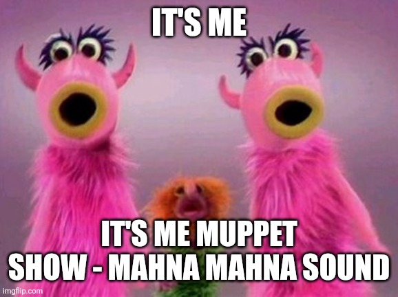 Mahna mahna  | It's me; It's me Muppet Show - Mahna Mahna Sound | image tagged in mahna mahna,remix | made w/ Imgflip meme maker
