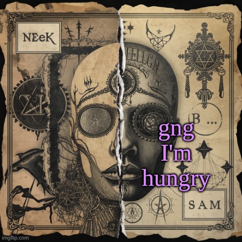 Cloud_Neek & Sam Shared temp | gng I'm hungry | image tagged in cloud_neek sam shared temp | made w/ Imgflip meme maker