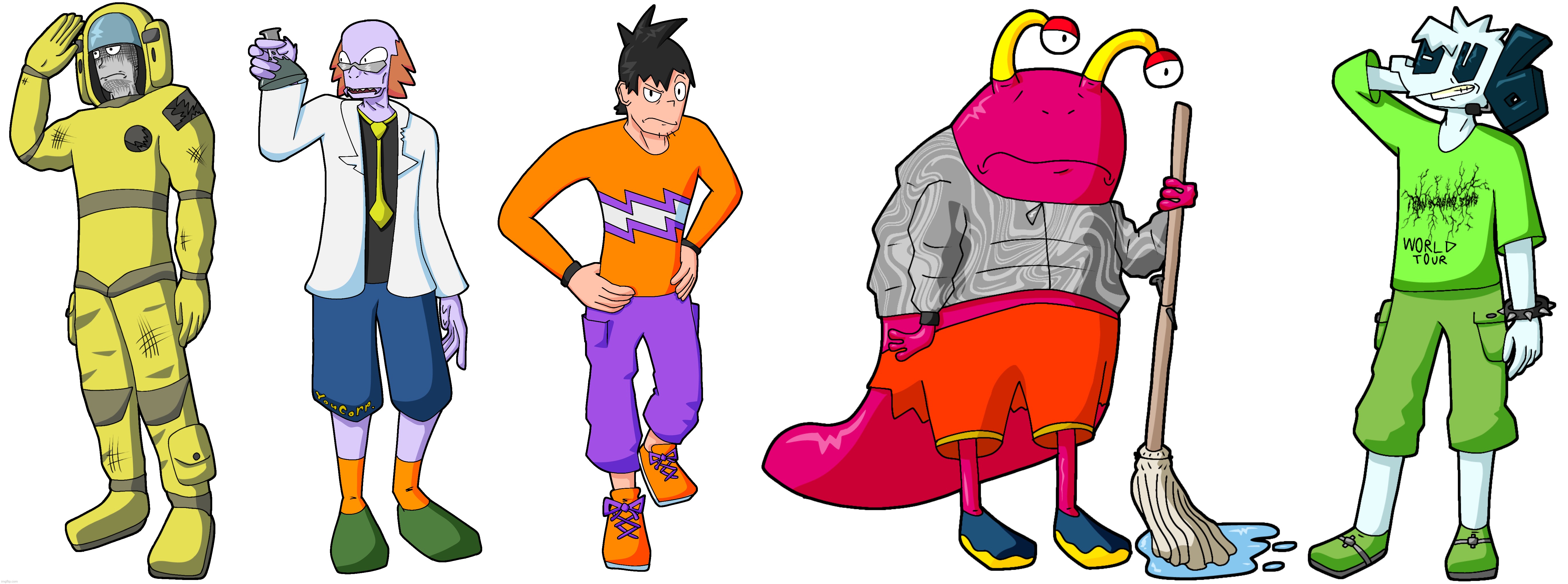 Honestly these are a few of my favorite redesigns I've made so far (I have more favorites but cmon these glowups go hard) | made w/ Imgflip meme maker