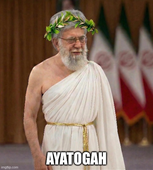 Toga! Toga! | ayatogah | image tagged in toga,ayatollah | made w/ Imgflip meme maker