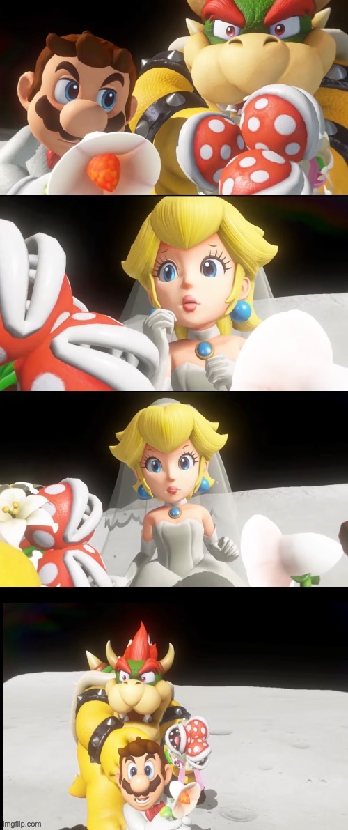 peach rejecting mario and bowser | image tagged in peach rejecting mario and bowser,memes,new template,mario | made w/ Imgflip meme maker