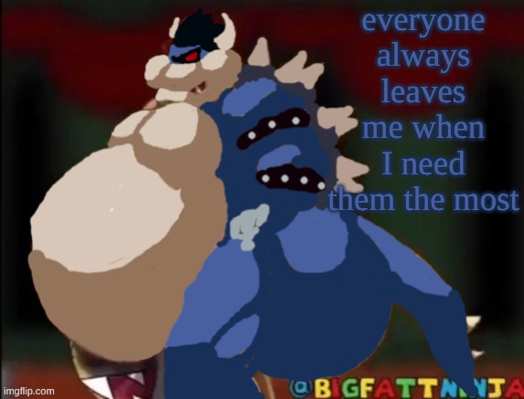 even if its js temporary it still hurts | everyone always leaves me when I need them the most | image tagged in dark george | made w/ Imgflip meme maker