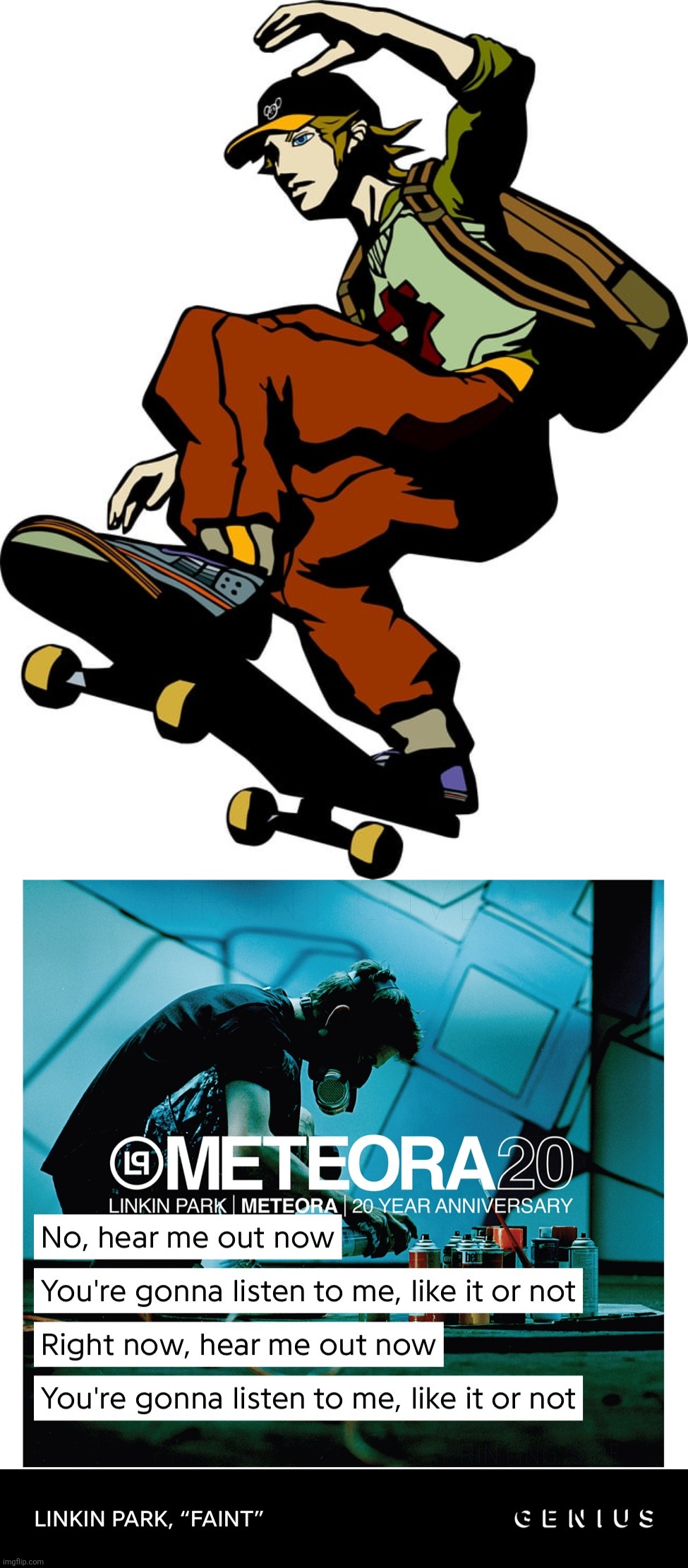 image tagged in linkin park hmo | made w/ Imgflip meme maker