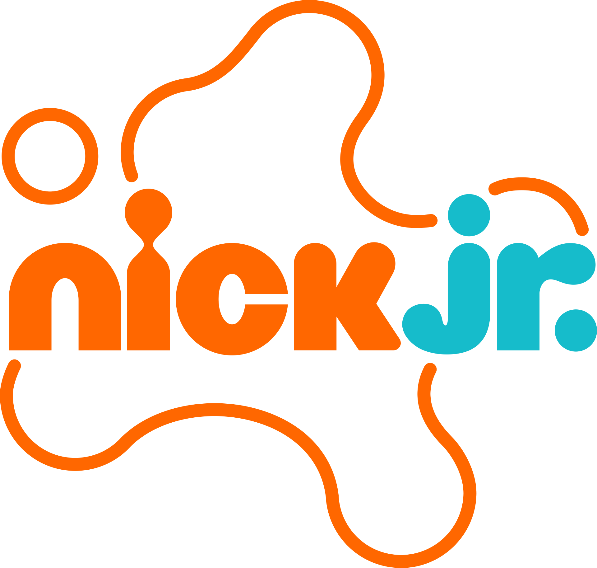 Nick Jr 2023 logo Blank Meme Template