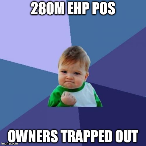 Success Kid Meme | 280M EHP POS OWNERS TRAPPED OUT | image tagged in memes,success kid | made w/ Imgflip meme maker