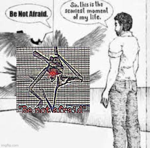 Be Not Afraid | image tagged in be not afraid | made w/ Imgflip meme maker