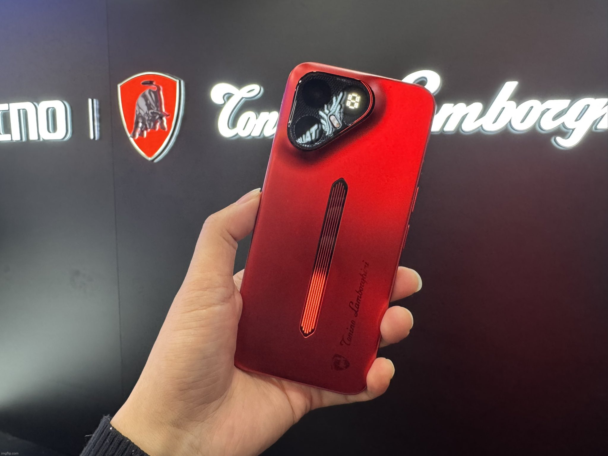 Meet The New Tecno Pova Metal Tonino Lamborghini! | image tagged in tecno pova metal tonino lamborghini edition,lamborghini | made w/ Imgflip meme maker