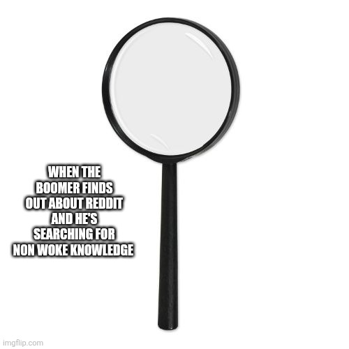 Dad's dad joke | When the boomer finds out about reddit and he's searching for non woke knowledge | image tagged in boomer,wtf | made w/ Imgflip meme maker