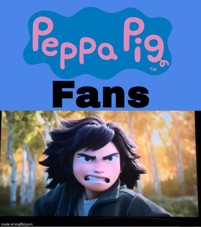 Mabel Tanaka hates Peppa pig fan? | image tagged in ruin this fill in meme 282,deviantart,disney,pixar,peppa pig,nick jr | made w/ Imgflip meme maker
