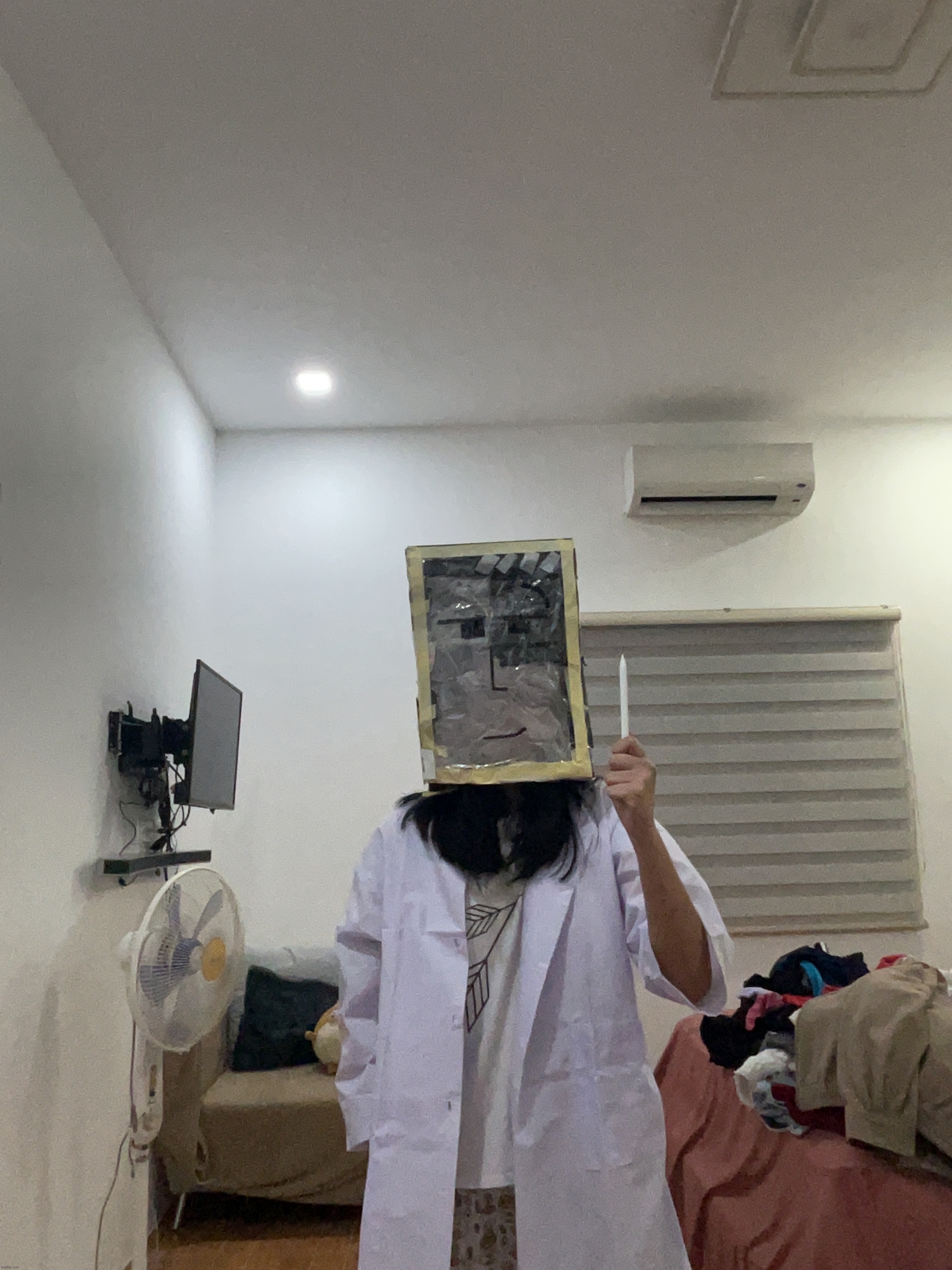 gais i cosplayed him again (new procreate head wowzers) | image tagged in professor procreate,cosplay,apple pencil | made w/ Imgflip meme maker