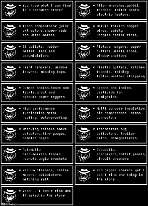 image tagged in i can find all these things in a hardware store but not who ask | made w/ Imgflip meme maker