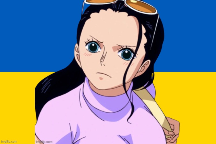 nico robin icon | image tagged in ukraine flag,nico robin,anime,one piece,icons | made w/ Imgflip meme maker