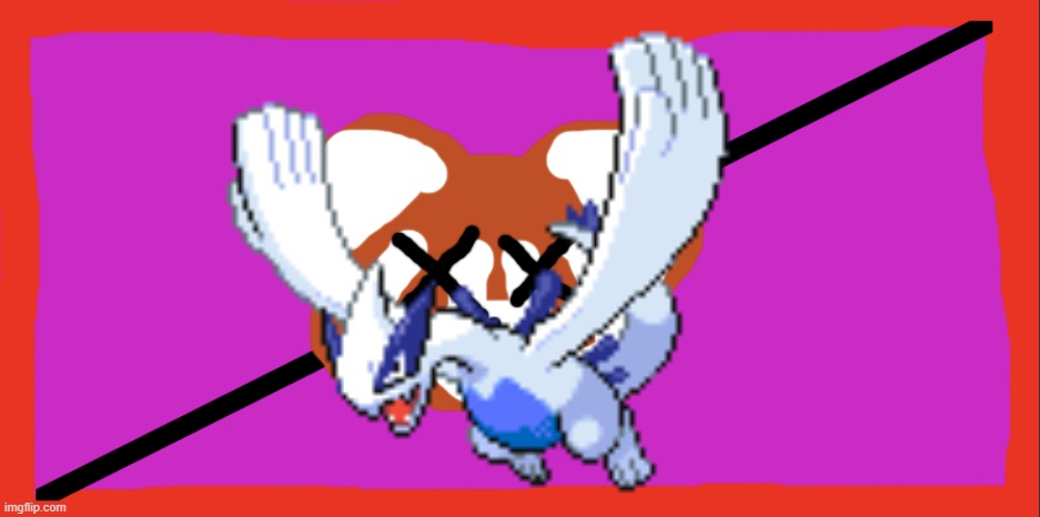 lugia flag | image tagged in anti lazyredpanda flag,lugia,pokemon,gen 2,videogames | made w/ Imgflip meme maker