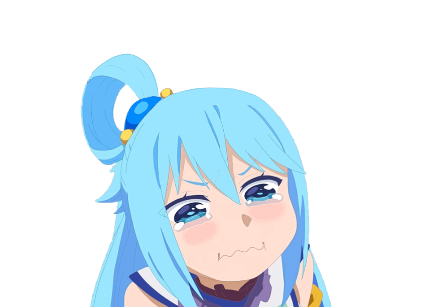aqua crying Blank Meme Template