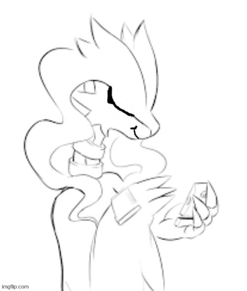 reshiram trying really hard not to laugh Blank Meme Template