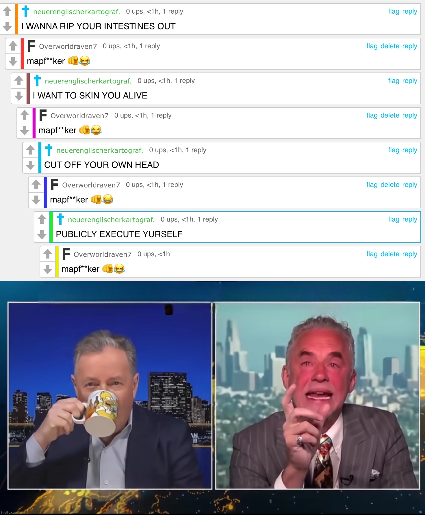 successful ragebait | image tagged in piers morgan ragebait | made w/ Imgflip meme maker