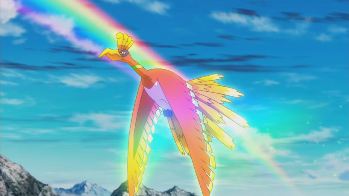 Ho-Oh rainbow Blank Meme Template