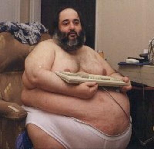 fat dude with keyboard | image tagged in fat dude with keyboard | made w/ Imgflip meme maker