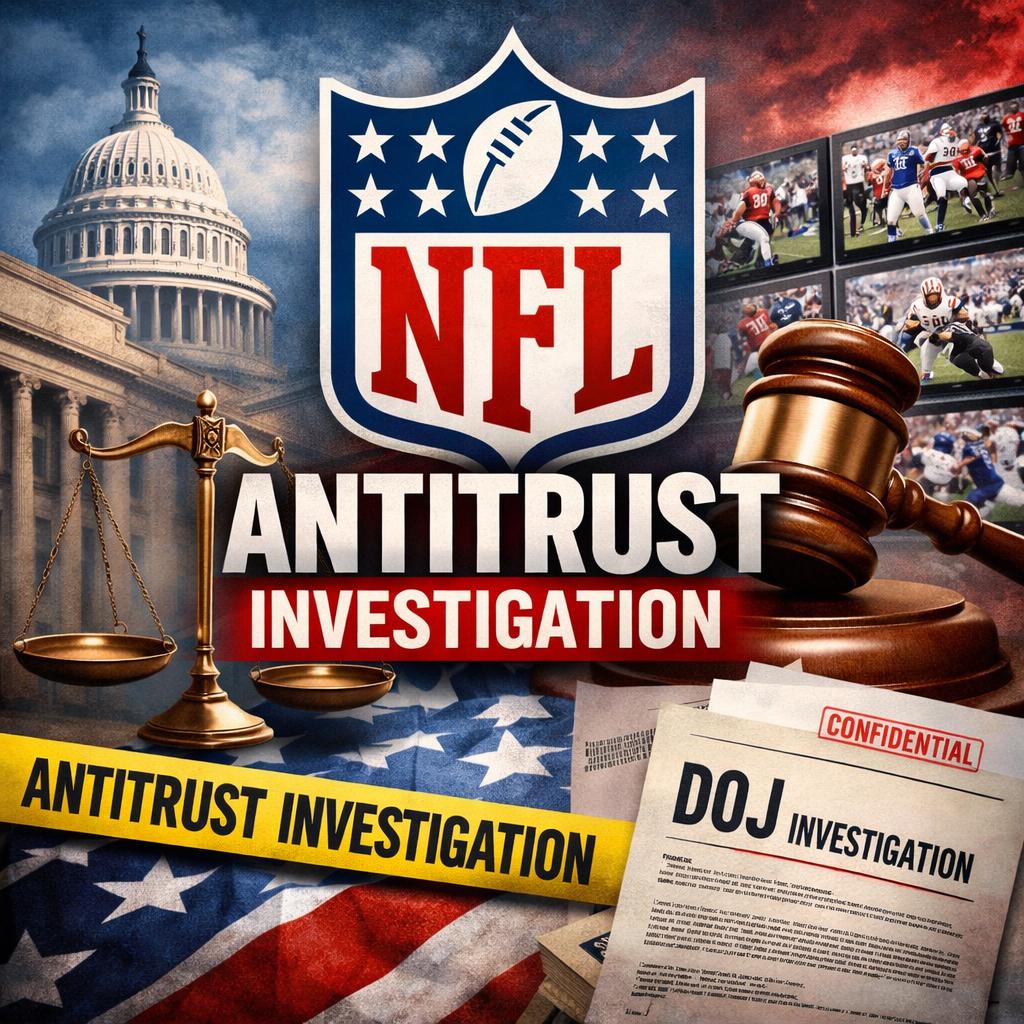DOJ opens antitrust investigation of NFL over TV deals https://w Blank Meme Template