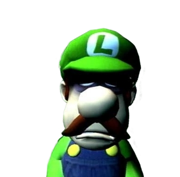 Sad Luigi ( Bad Ending ) Blank Meme Template