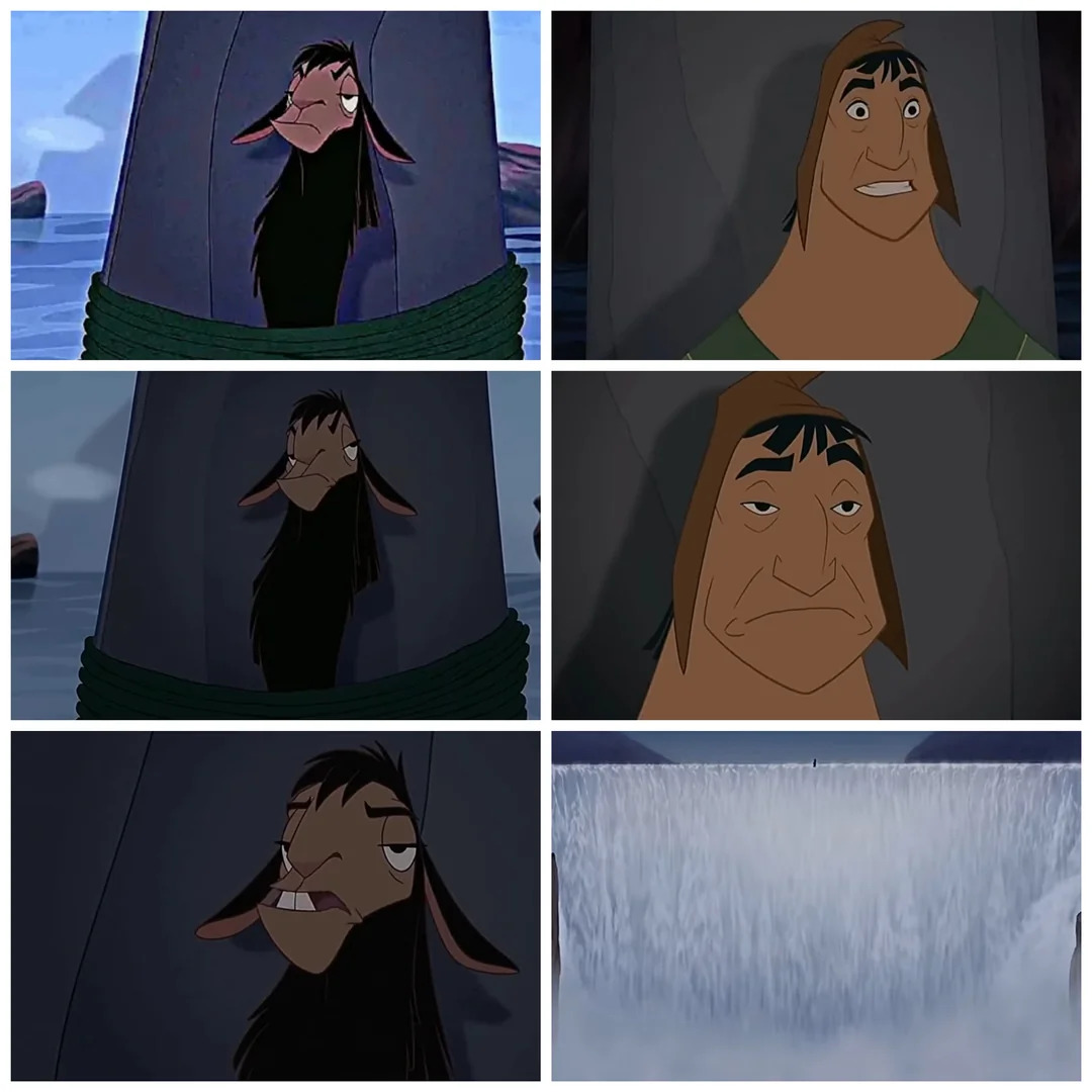Fall off waterfall Blank Meme Template