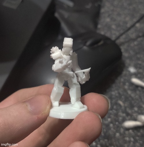 Made a dnd mini loosely based on V1 from ultrakill | made w/ Imgflip meme maker
