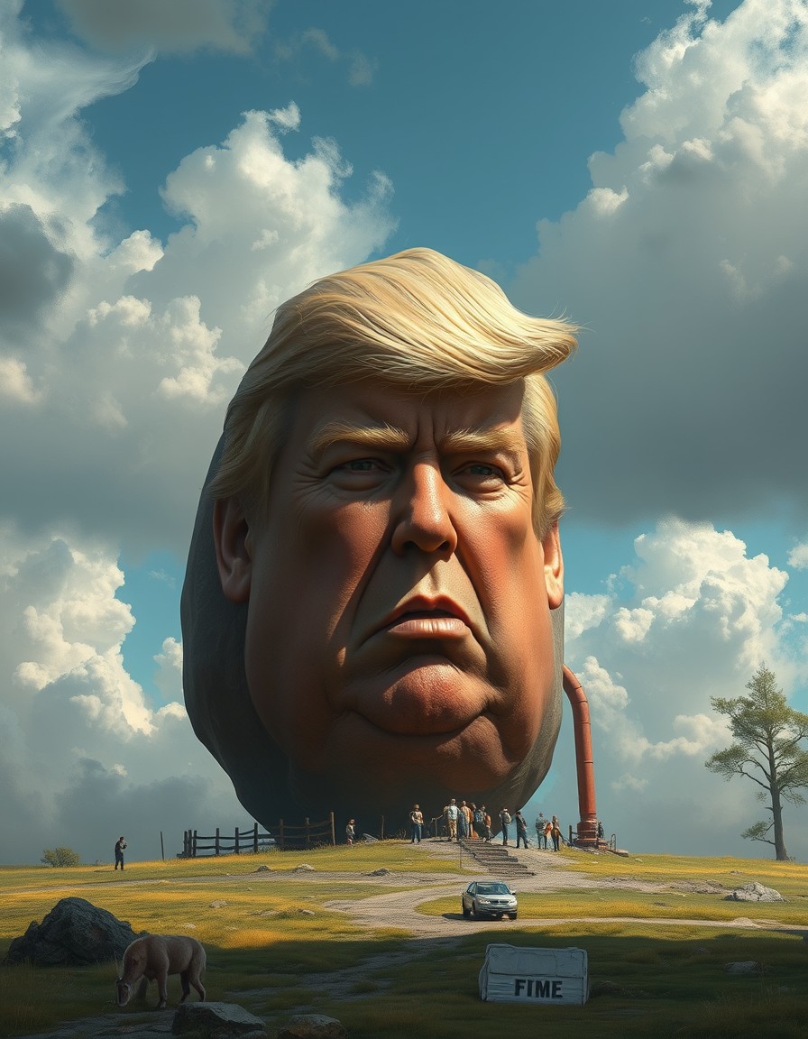 Trump with kidneys for brains Blank Meme Template